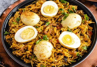 Egg biryani