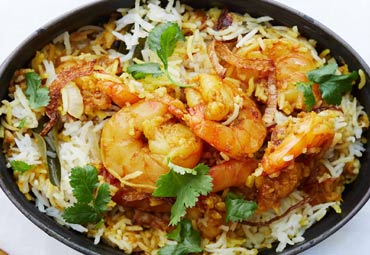 Shrimp biryani 